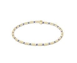 eNewton Hope Sincerity 2mm Bead Bracelet | Bright Blue