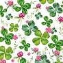 Four Leaf Clover Cocktail Napkins