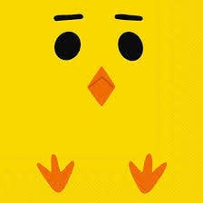Yellow Chick Cocktail Napkins