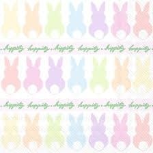 Bunnies In A Row Cocktail Napkins