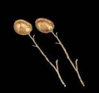 Walnut Spoons | S2 Gold Pewter