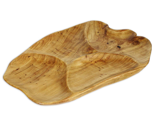 Root Wood Live Edge Divided Platter | 4 Section