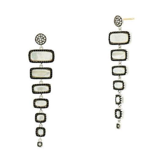 Industrial Finish Gradient Drop Earrings