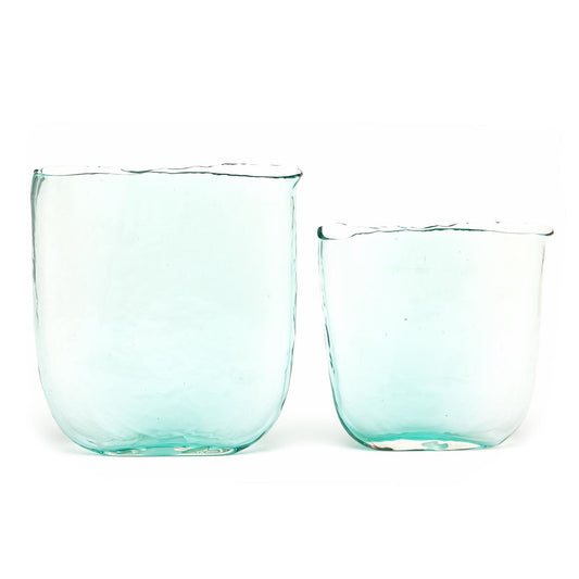Large Ellipse Aqua Vase
