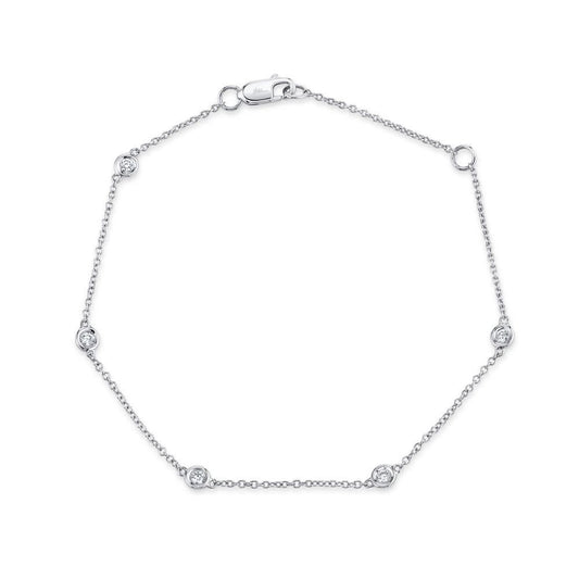 Diamonds By The Yard Bracelet | 7Iin .13Ct 14K WG