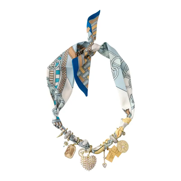 Blair Multi Charm Scarf Necklace | 28in