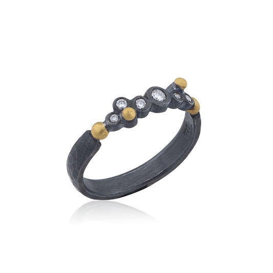 Dylan Half Ring with Diamonds
