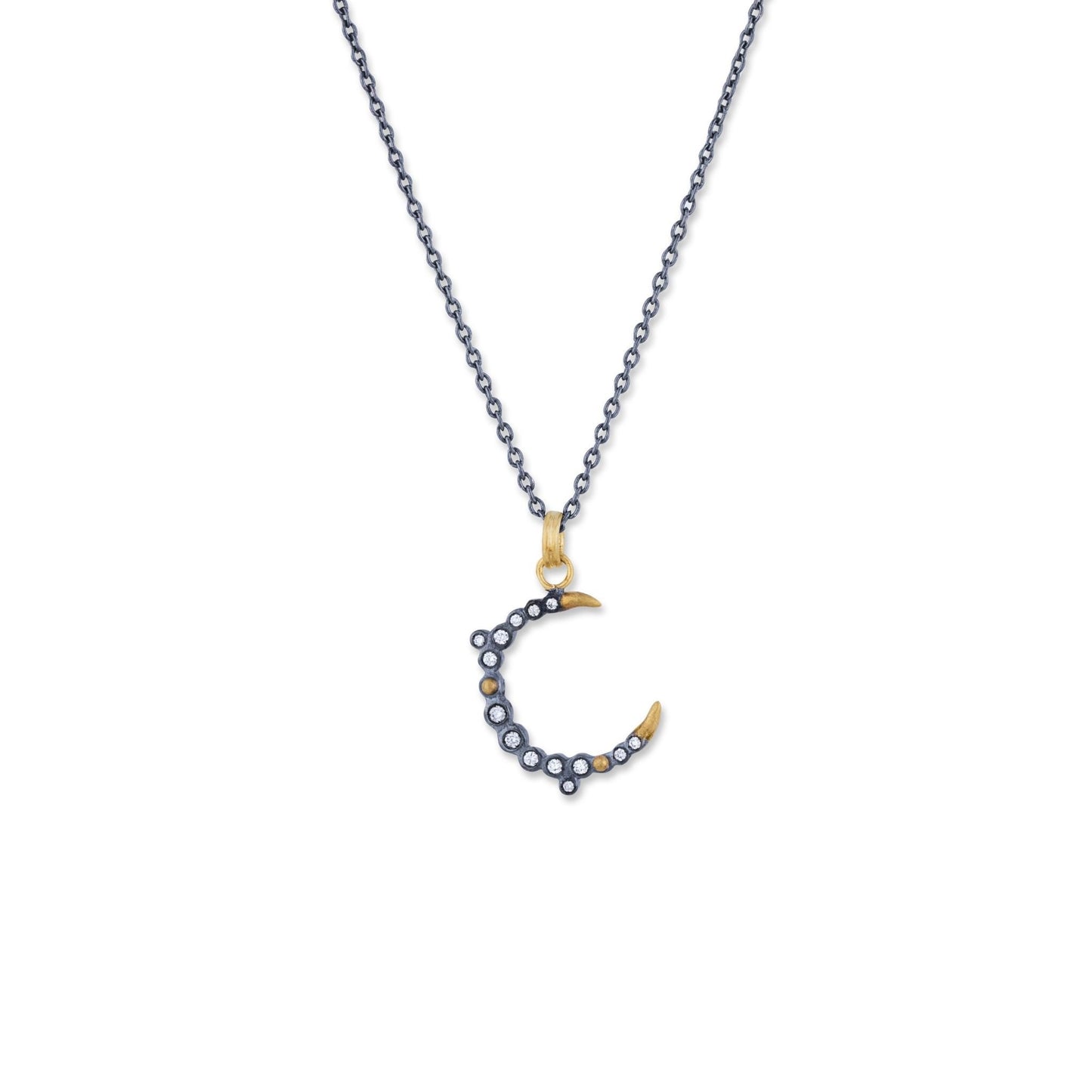 Large Dylan Celeste Moon Necklace