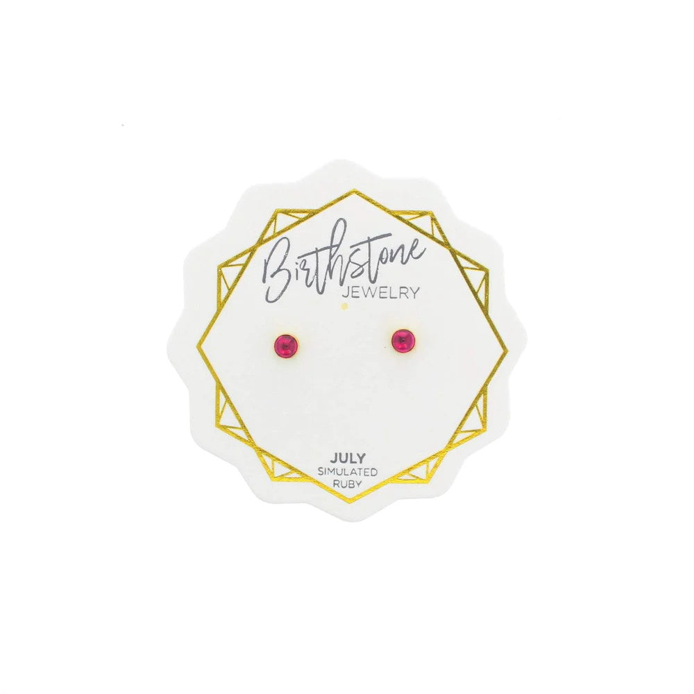 Solo Birthstone Earrings