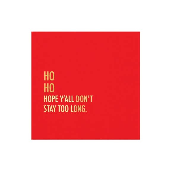Don't Stay Cocktail Napkin