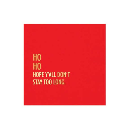 Don't Stay Cocktail Napkin
