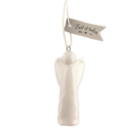 White Porcelain Angel Ornament