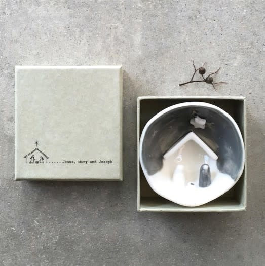 Nativity Porcelain Ornament | Gift Boxed
