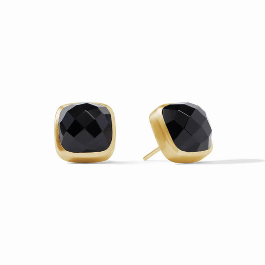 Catalina Stud Earrings | Obsidian Black