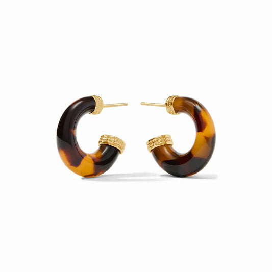 Madison Statement Hoop Earrings | 1in Tortoiseshell