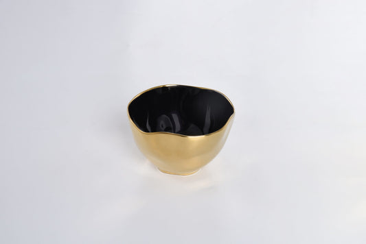 Small Bowl | Black + Gold