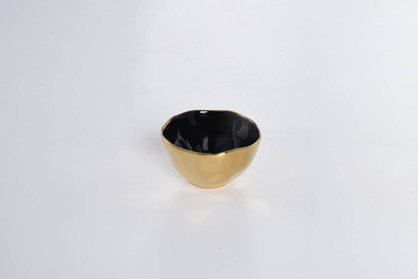 Snack Bowl | Black + Gold