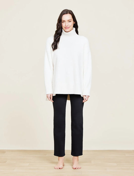 Barefoot Dreams CozyChic High Low Pullover | Cream S