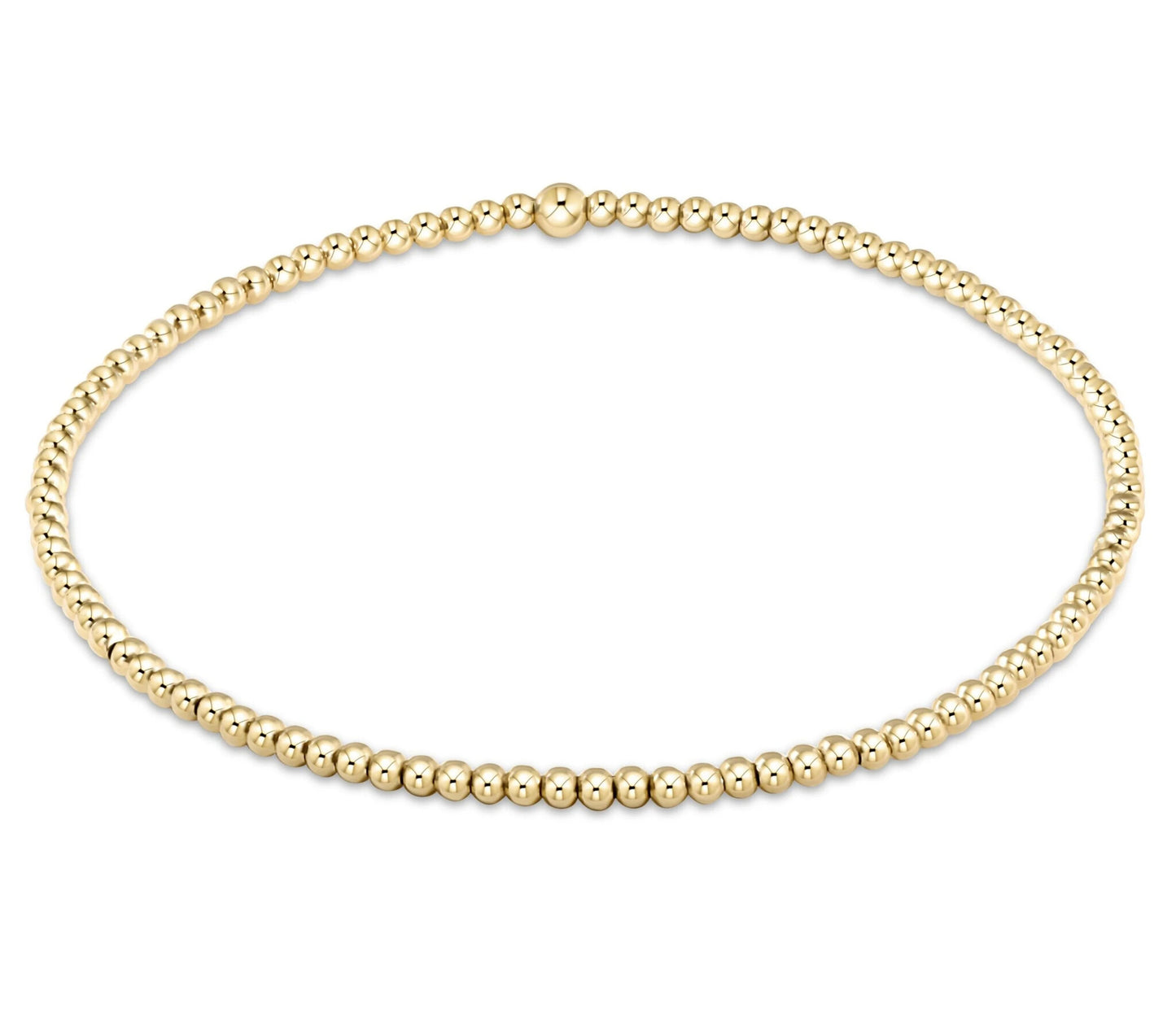 egirl Classic Gold Bead Bracelet | 2mm