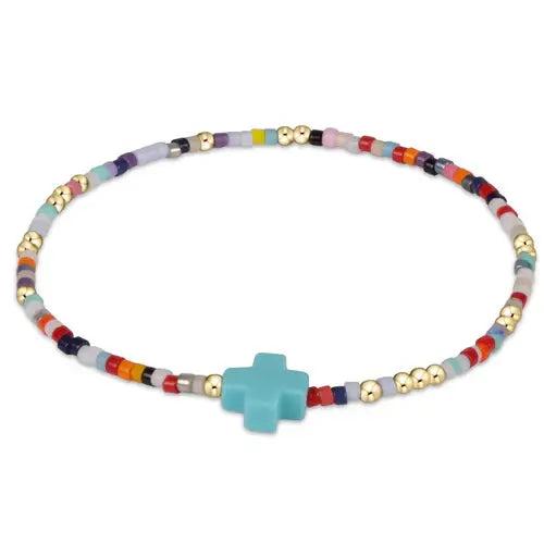 eNewton Hope Unwritten Signature Cross Bracelet | Hot Mess