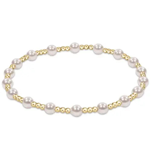 eGirl Classic Sincerity Pattern Pearl Bead Bracelet | 4mm