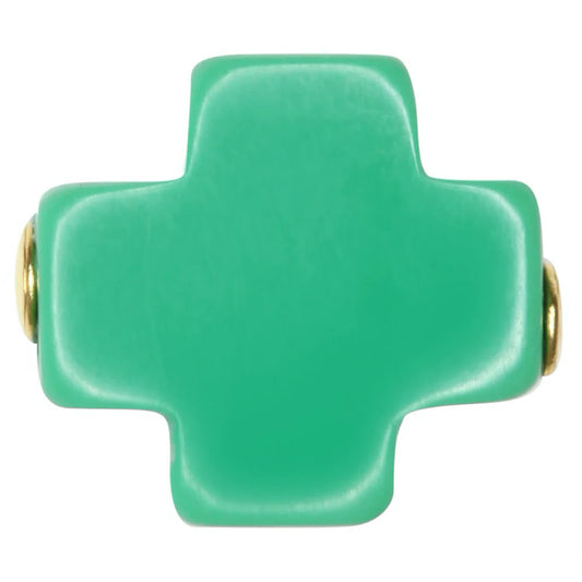 egirl Signature Cross Necklace Gold Mint 14in