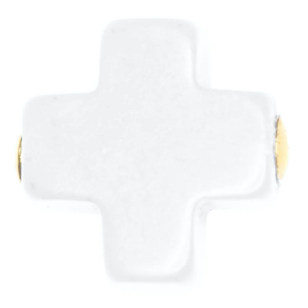 egirl Signature Cross Neckiace Gold Off-White 14in