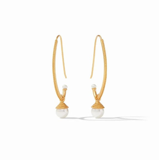 Windsor Statement Earring Gold Pave Cubic Zirconia