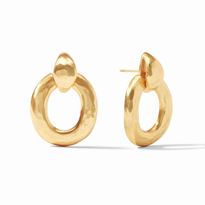 Palermo Doorknocker Gold Earrings