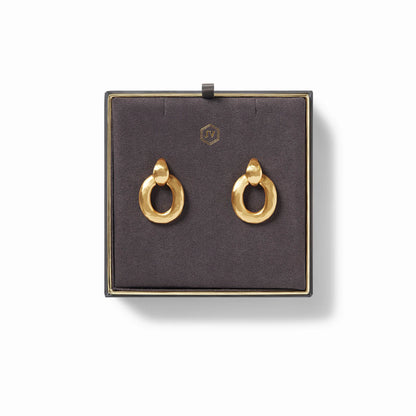 Palermo Doorknocker Gold Earrings