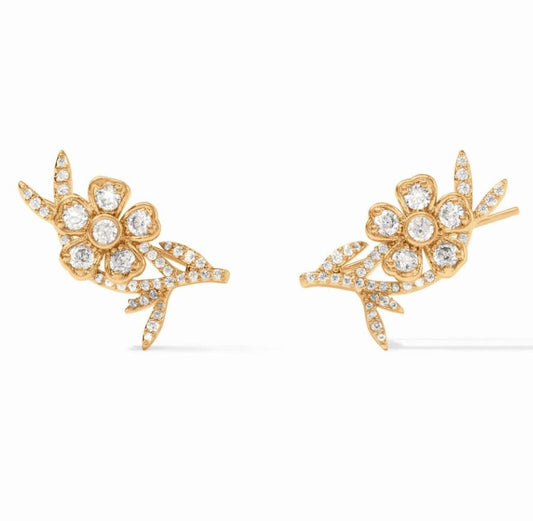 Laurel Climber Earring | Cubic Zirconia