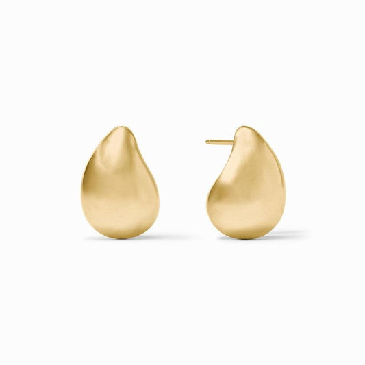 Wave Gold Earring | .8in