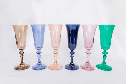 Estelle Colored Regal Flute Glass