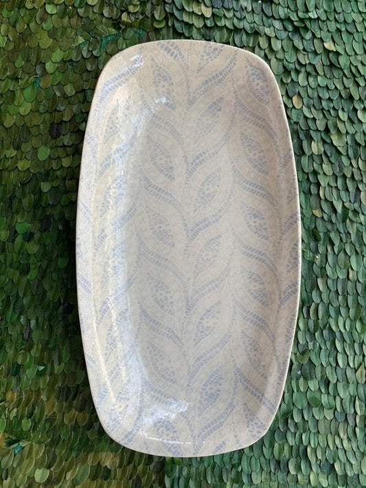Terrafirma Ceramics Oblong Tray | 15x8in Paisley Opal