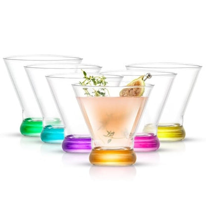 Colored Martini Glass Set