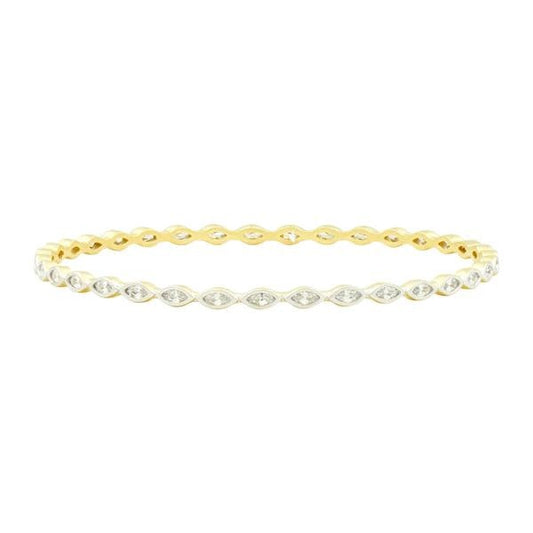 Fleur Bloom Empire Marquise Stone Slide on Bracelet