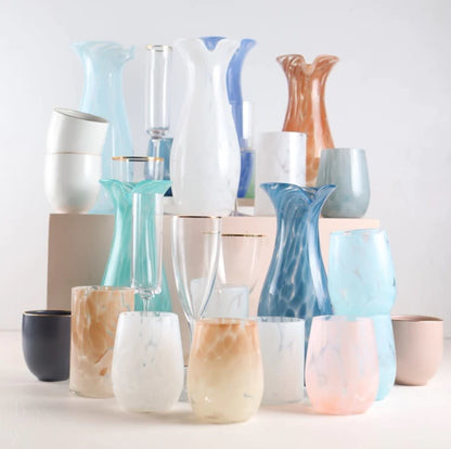 Hand Blown Fritsy Carafes