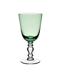 William Yeoward Crystal Country Fanny Apple Green Water Wine Goblet Glass | 7.5in 13oz