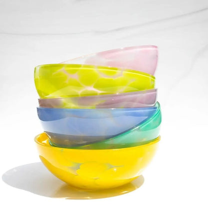 Hand Blown Fritsy Gather Bowl  | 12oz
