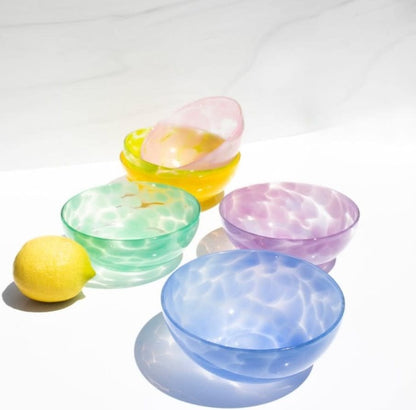 Hand Blown Fritsy Gather Bowl  | 12oz