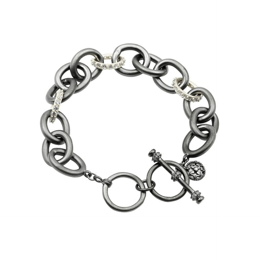 Heavy Alternating Link Toggle Bracelet
