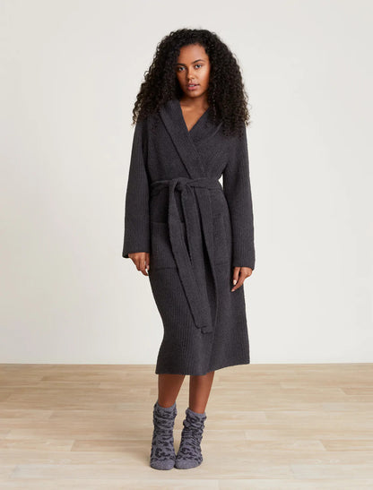 BFD CC Ribbed Hooded Robe Carbon