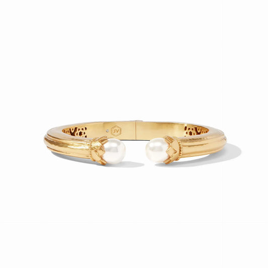 Flora Demi Cuff Bracelet | Pearl