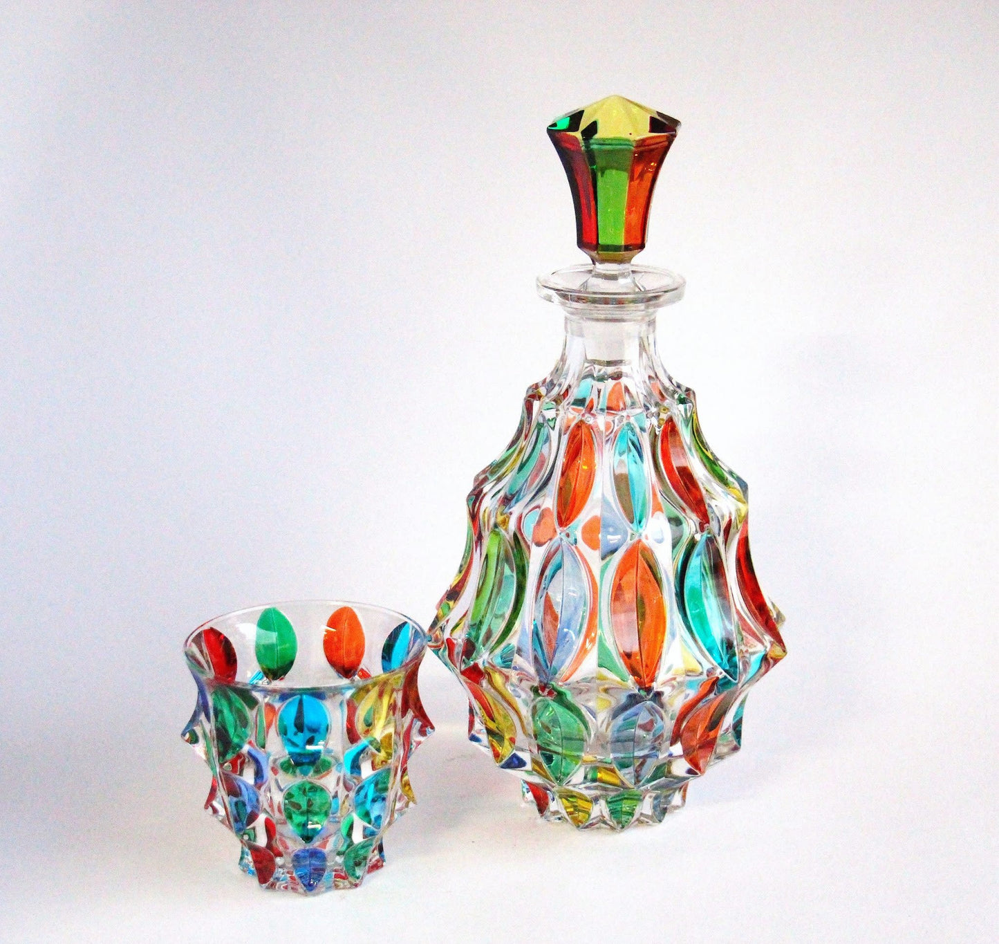 Murano Italian Crystal Liquor Decanter