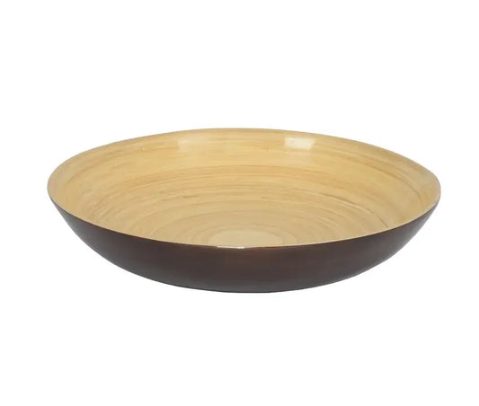 Bamboo Classic Fruit Bowl | 11.8 x 2in Brown