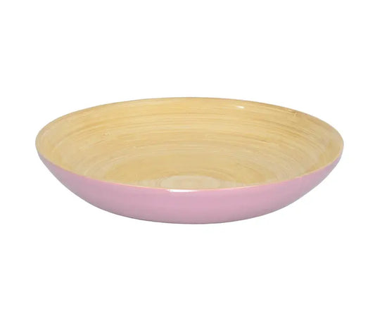Bamboo Classic Fruit Bowl | 11.8 x 2in Mauve