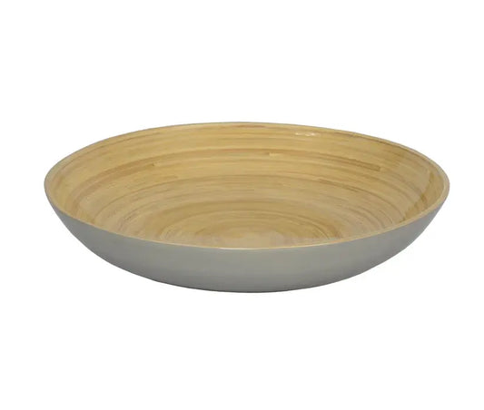 Bamboo Classic Fruit Bowl | 11.8 x 2in Nature Grey