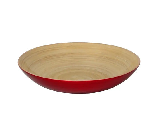 Bamboo Classic Fruit Bowl | 11.8 x 2in Red