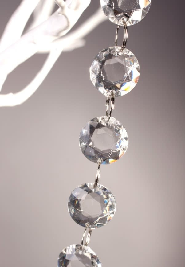 Clear Round Crystal Garland 10YD