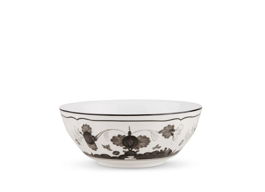 Ginori 1735 Oriente Italiano Bowl | Albus Black & White 6.75in